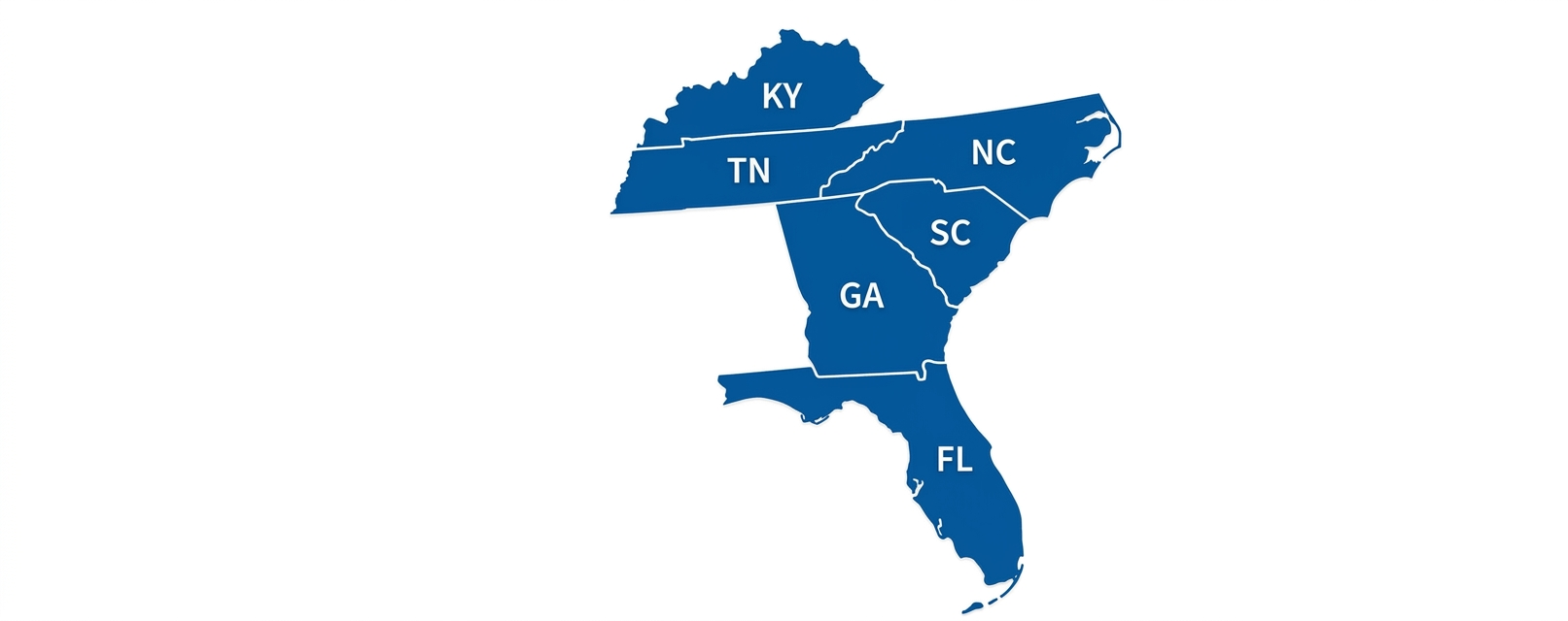US Meter Supply service territory — southeastern United States